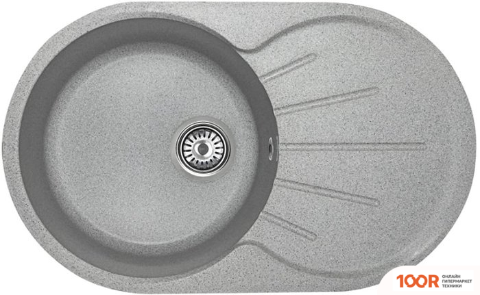 Кухонная мойка Gran-Stone GS-18L (310 СВЕТЛО-СЕРЫЙ) (133236)