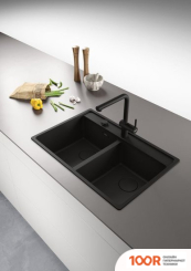 Кухонная мойка Franke MARIS MRG 620-35-35 114.0693.518 (МАТОВЫЙ ЧЕРНЫЙ) (132592)