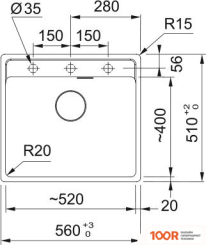 Кухонная мойка Franke MARIS MRG 610-52 114.0661.767 (БЕЖЕВЫЙ) (132528)