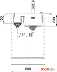 Кухонная мойка Franke MARIS MRG 160-34-15 125.0687.269 (ОНИКС) (132498)