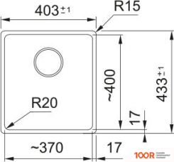 Кухонная мойка Franke MARIS MRG 110-37 125.0687.248 (МАТОВЫЙ ЧЕРНЫЙ) (132471)
