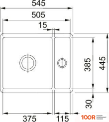 Кухонная мойка Franke KUBUS KBK 160-38-12 126.0442.602 (МАТОВЫЙ АНТРАЦИТ) (132448)