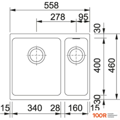Кухонная мойка Franke KUBUS KBG 160 125.0023.789 (ГРАФИТ) (132431)