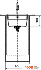 Кухонная мойка Franke KUBUS 2 KNG 110-37 125.0512.449 (ОНИКС) (132413)
