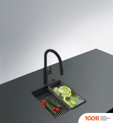 Кухонная мойка Franke KANON KNG 110-37 125.0721.149 (МАТОВЫЙ ЧЕРНЫЙ) (132379)