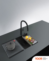 Кухонная мойка Franke KANON KNG 110-37 125.0721.149 (МАТОВЫЙ ЧЕРНЫЙ) (132379)