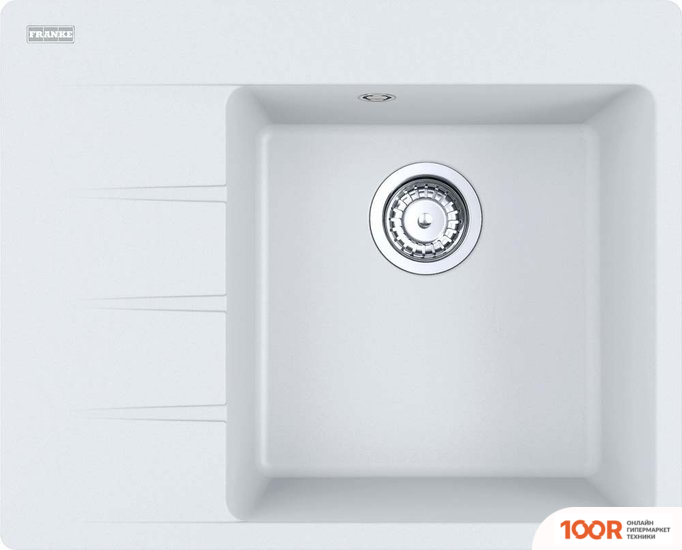 Кухонная мойка Franke CENTRO CNG 611-62 TL 114.0633.123 (БЕЛЫЙ) (132260)