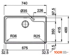 Кухонная мойка Franke BELL BCX 610-74 TL 101.0689.946 (132203)