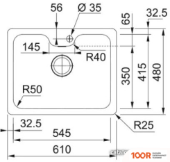 Кухонная мойка Franke BELL BCX 110-55 TL 122.0689.806 (132202)