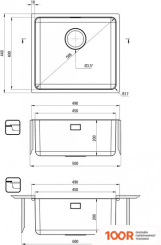 Кухонная мойка Deante EGERIA ZPE 010D (131694)