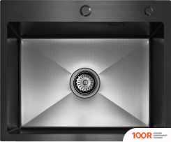 Кухонная мойка Blantek LS-5848HN HONEYCOMB NANO BLACK (131655)