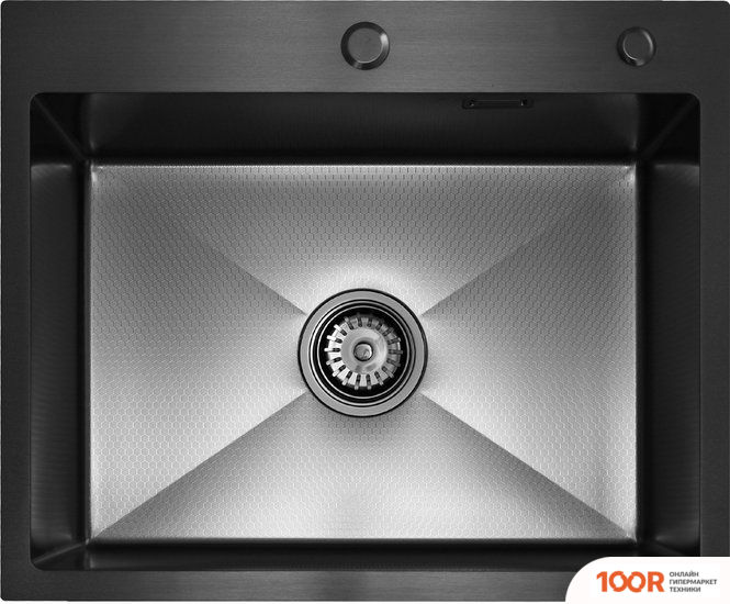 Кухонная мойка Blantek LS-5848HN HONEYCOMB NANO BLACK (131655)