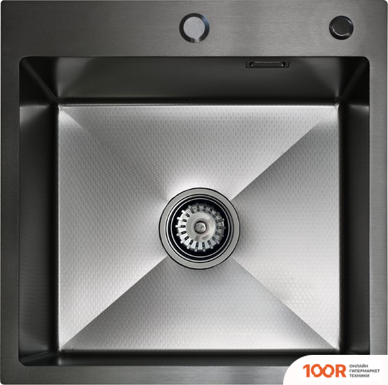 Кухонная мойка Blantek LS-5050HN HONEYCOMB NANO BLACK (131643)