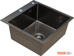 Кухонная мойка Blantek LS-5050HN HONEYCOMB NANO BLACK (131643)