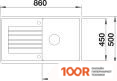 Кухонная мойка Blanco ZIA 5 S 520510 (КОФЕ, КЛАПАН-АВТОМАТ) (131580)