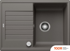 Кухонная мойка Blanco ZIA 45 S COMPACT 527379 (ВУЛКАНИЧЕСКИЙ СЕРЫЙ, КЛАПАН-АВТОМАТ) (131571)