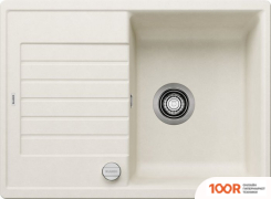 Кухонная мойка Blanco ZIA 45 S COMPACT 527196 (МЯГКИЙ БЕЛЫЙ, КЛАПАН-АВТОМАТ) (131569)