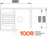 Кухонная мойка Blanco ZIA 45 S COMPACT 524720 (КОФЕ, КЛАПАН-АВТОМАТ) (131566)