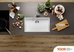 Кухонная мойка Blanco SUBLINE 700-U COLOURED COMPONENTS 527802 (ЧЕРНЫЙ) (131367)