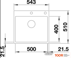 Кухонная мойка Blanco SUBLINE 500-IF/A STEELFRAME 525999 (ЧЕРНЫЙ) (131352)