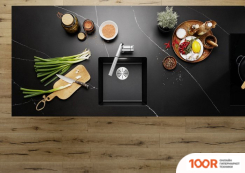 Кухонная мойка Blanco SUBLINE 400-U COLOURED COMPONENTS 527789 (АНТРАЦИТ) (131333)