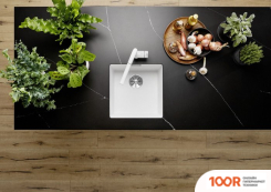 Кухонная мойка Blanco SUBLINE 400-U COLOURED COMPONENTS 527788 (МЯГКИЙ БЕЛЫЙ) (131332)