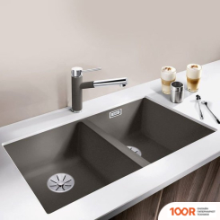 Кухонная мойка Blanco SUBLINE 350/350-U 527347 (ВУЛКАНИЧЕСКИЙ СЕРЫЙ) (131321)