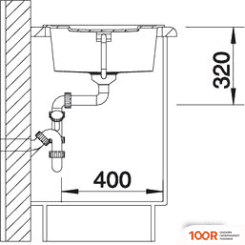 Кухонная мойка Blanco METRA 5 S 525918 (ЧЕРНЫЙ) (131081)