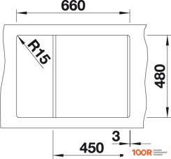 Кухонная мойка Blanco METRA 45 S COMPACT 527285 (ВУЛКАНИЧЕСКИЙ СЕРЫЙ) (131072)