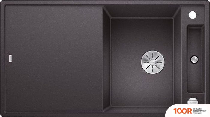 Кухонная мойка Blanco AXIA III 5 S 523216 (СЕРЫЙ КАМЕНЬ, СТЕКЛЯННАЯ ДОСКА) (130736)