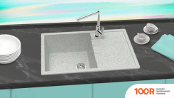 Кухонная мойка Berge BR-7603 (СЕРЫЙ МАТОВЫЙ) (130615)