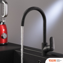 Кухонная мойка Berge BR-7602 + LIKE F8007122 (ЧЕРНЫЙ) (130613)