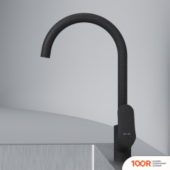 Кухонная мойка Berge BR-6502 + LIKE F8007122 (ЧЕРНЫЙ) (130592)