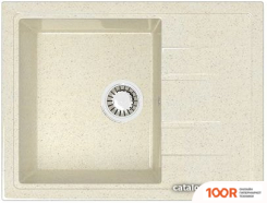 Кухонная мойка Berge BG-5850 (БЕЖЕВЫЙ ГЛЯНЦЕВЫЙ) (130527)