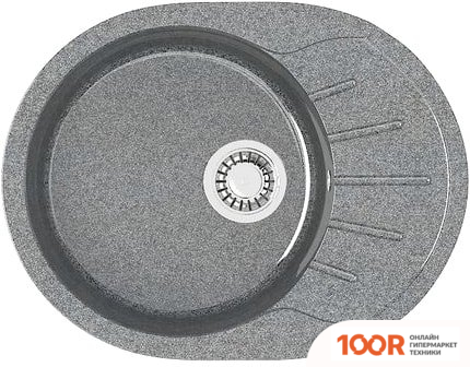 Кухонная мойка Berge BG-5801 (ГРАФИТ ГЛЯНЦЕВЫЙ) (130522)