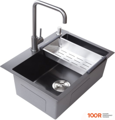 Кухонная мойка Avina HM6048 PVD (ГРАФИТ) (130390)