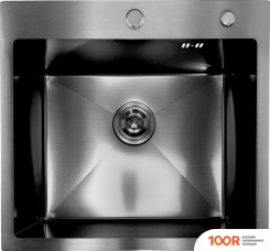 Кухонная мойка Asteria A5550NB-D1 (ЧЕРНЫЙ ДЕКОР) (130295)