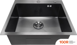 Кухонная мойка Asteria A5550NB-D1 (ЧЕРНЫЙ ДЕКОР) (130295)