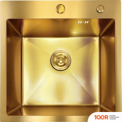 Кухонная мойка Asteria A5050GL-D1 (ЗОЛОТО ДЕКОР) (130291)