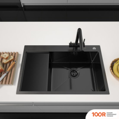 Кухонная мойка ARFEKA ECO AR 780*500 R BLACK PVD NANO (130207)