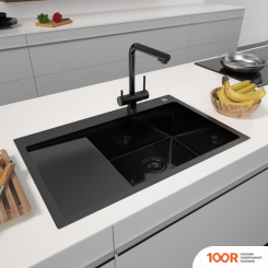 Кухонная мойка ARFEKA ECO AR 780*500 R BLACK PVD NANO (130207)