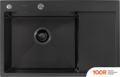 Кухонная мойка ARFEKA ECO AR 780*500 L BLACK PVD NANO (130205)