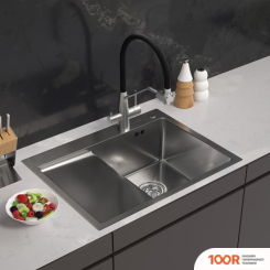 Кухонная мойка ARFEKA ECO AR 650*500 R SATIN (130191)