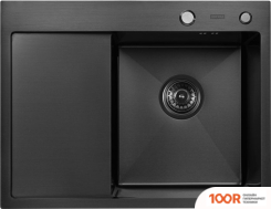 Кухонная мойка ARFEKA ECO AR 650*500 R BLACK PVD NANO (130190)