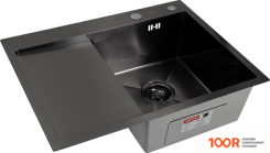 Кухонная мойка ARFEKA ECO AR 650*500 R BLACK PVD NANO (130190)