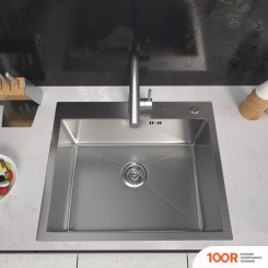 Кухонная мойка ARFEKA ECO AR 600*500 SATIN DECOR MILLET GRAINS (130183)