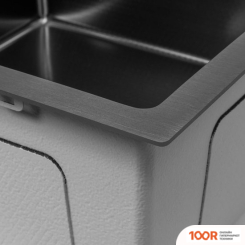 Кухонная мойка ARFEKA ECO AR 550*450 BLACK PVD NANO DECOR MILLET GRAINS (130154)