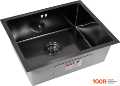 Кухонная мойка ARFEKA ECO AR 550*450 BLACK PVD NANO DECOR MILLET GRAINS (130154)