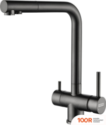 Кухонная мойка ARFEKA ECO AR 450*500 + CМЕСИТЕЛЬ GEMINIA BLACK PVD (130094)