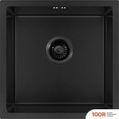 Кухонная мойка ARFEKA ECO AR 450*450 + CМЕСИТЕЛЬ ISIS BLACK PVD (130079)